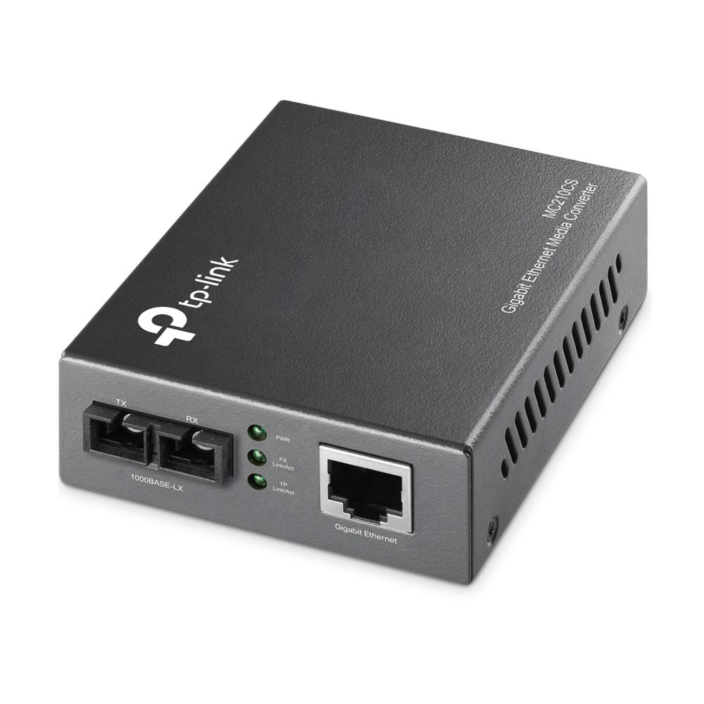 TP-Link Gigabit SFP to RJ45 Fiber Media Converter | Fiber to Ethernet Converter | 10/100 ...